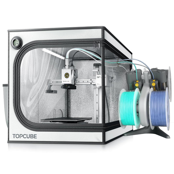 TopCube Bambu Lab 3D Printer Enclosure for Bambu Lab A1 Mini, with LED Light 460x460x550MM